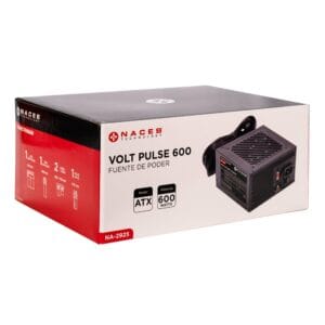 Fuente de poder Naceb Technology NA-2925, 600 W, Negro, 12 cm, ATX