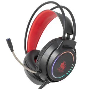 AUDIFONOS HEADSET GAMING OVER-EAR NBHG KIMERA RGB ALAMBRICO 3.5MM USB PC CONSOLAS CELULAR MICROFONO FLEXIBLE INC ADAPTADOR AZUL
