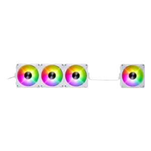 Ventilador XPG HURRICANE MAG 120 ARGB PWM (Pulse Width Modulation). 4 VENTILADORES 120mm. Con Iluminacion ARGB. BLANCO