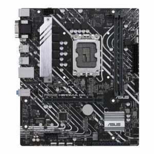Tarjeta Madre ASUS PRIME H610M-A D4-CSM,microATX, Socket Intel® LGA 1700,Intel®14a, 13a y 12a gen, DDR4, PCIe 4.0, puertos M.2 duales, DisplayPort, HDMI®,