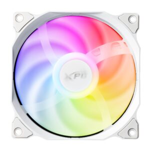 Ventilador XPG VENTO 120 ARGB PWM TRIPLE PACK (Pulse Width Modulation). Dimensiones 120 x 120 x 25mm. Iluminacion ARGB. BLANCO VENTO120ARGBPWM3C-WHCWW
