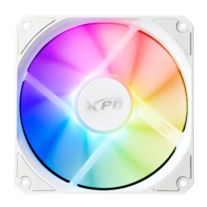 Ventilador XPG VENTO R 120 ARGB PWM TRIPLE PACK (Pulse Width Modulation). Dimensiones 120x120 x25mm. Iluminacion ARGB. BLANCO VENTOR120ARGBPWM3C-WHCWW
