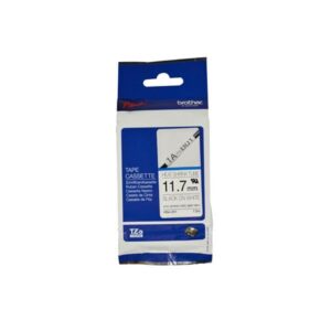 Etiqueta blanca continua termoretráctil Brother HSE231, de 11.7 mm de diámetro X 1.5 mts de largo. Impresión en negro.