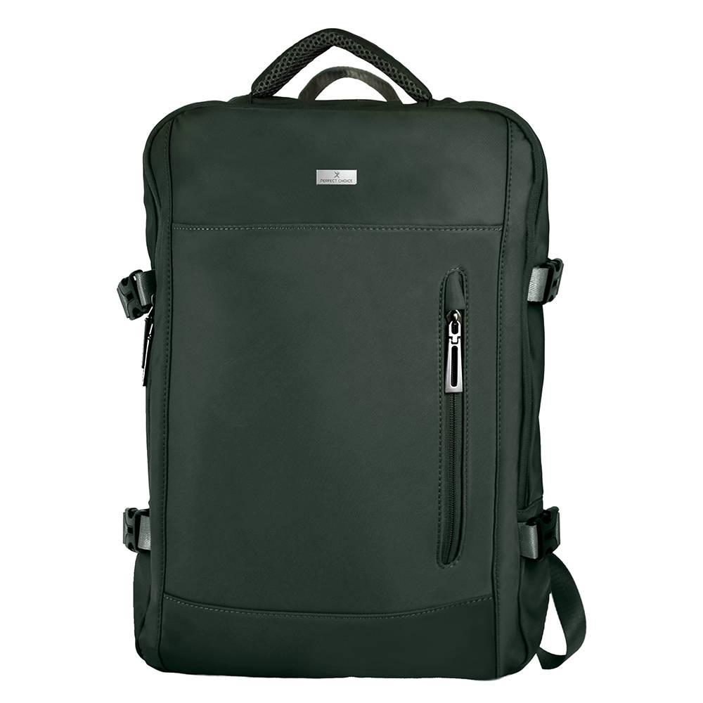 Mochila para Laptop 15.6 pulgadas Diseño Ejecutivo Expandible Growme Color: Verde | PERFECT CHOICE