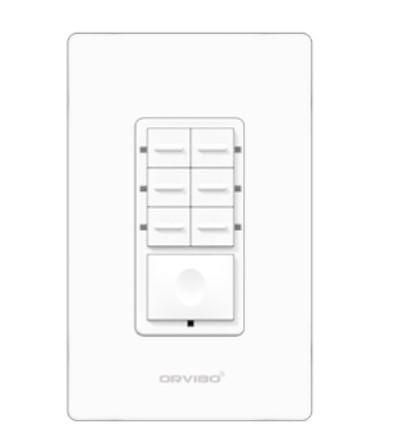 Botonera de 7 Escenas Inteligente Orvibo T10S7ZW-1UO, Color blanco, Inalámbrico y alámbrico, Wi-Fi, 2400 MHz, 120 - 270 - Imagen 2